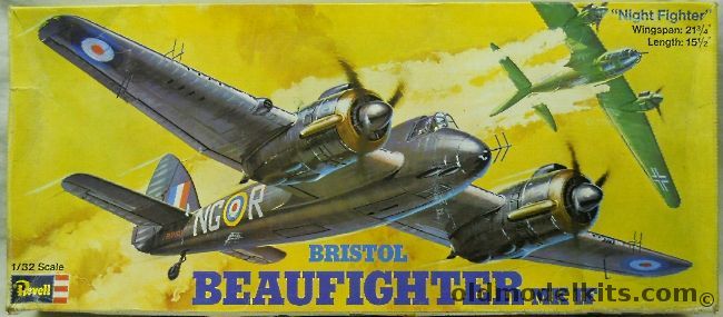 Revell 1/32 Bristol Beaufighter Mk IF - Flt./Lt. John ' Cats Eyes' Cunningham's Aircraft, H251 plastic model kit